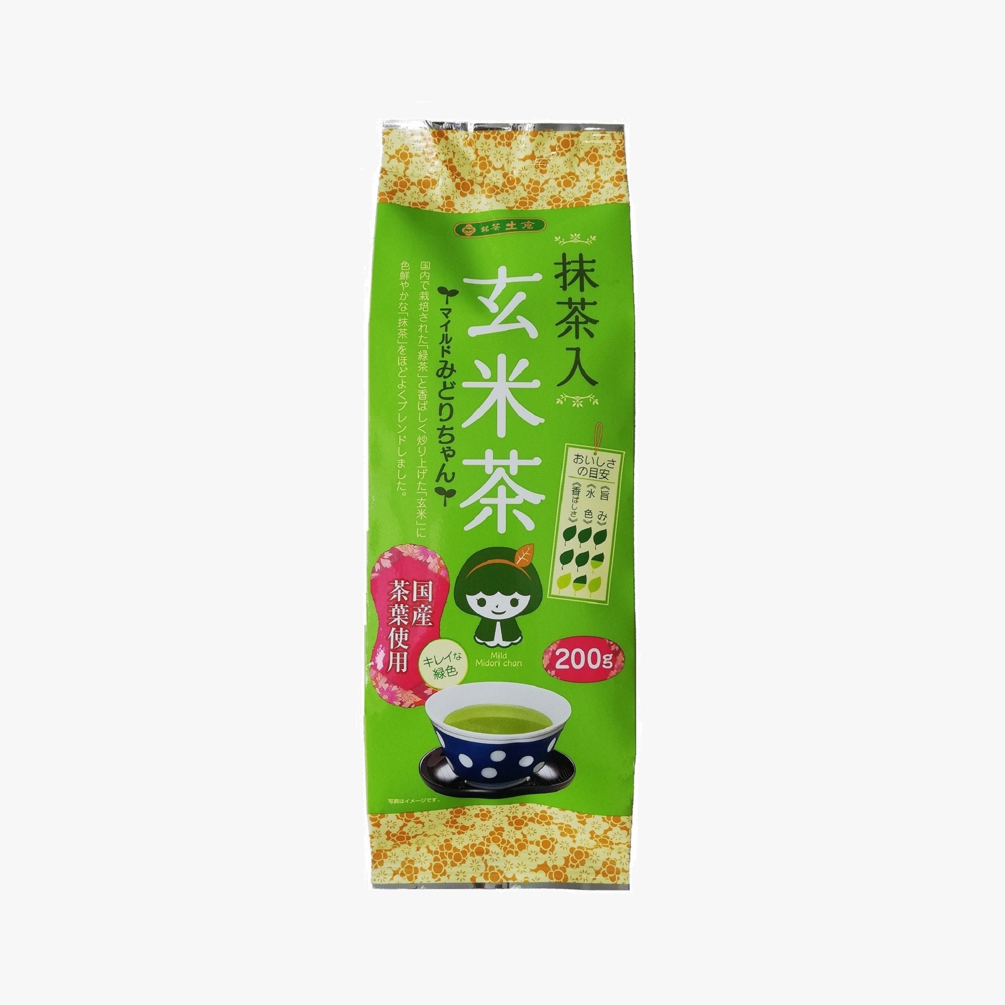 土倉 抹茶入り玄米茶 マイルドみどりちゃん 100g｜お茶の土倉・土熊 公式通販