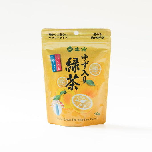 土倉【ゆず入り緑茶】インスタント　50g
